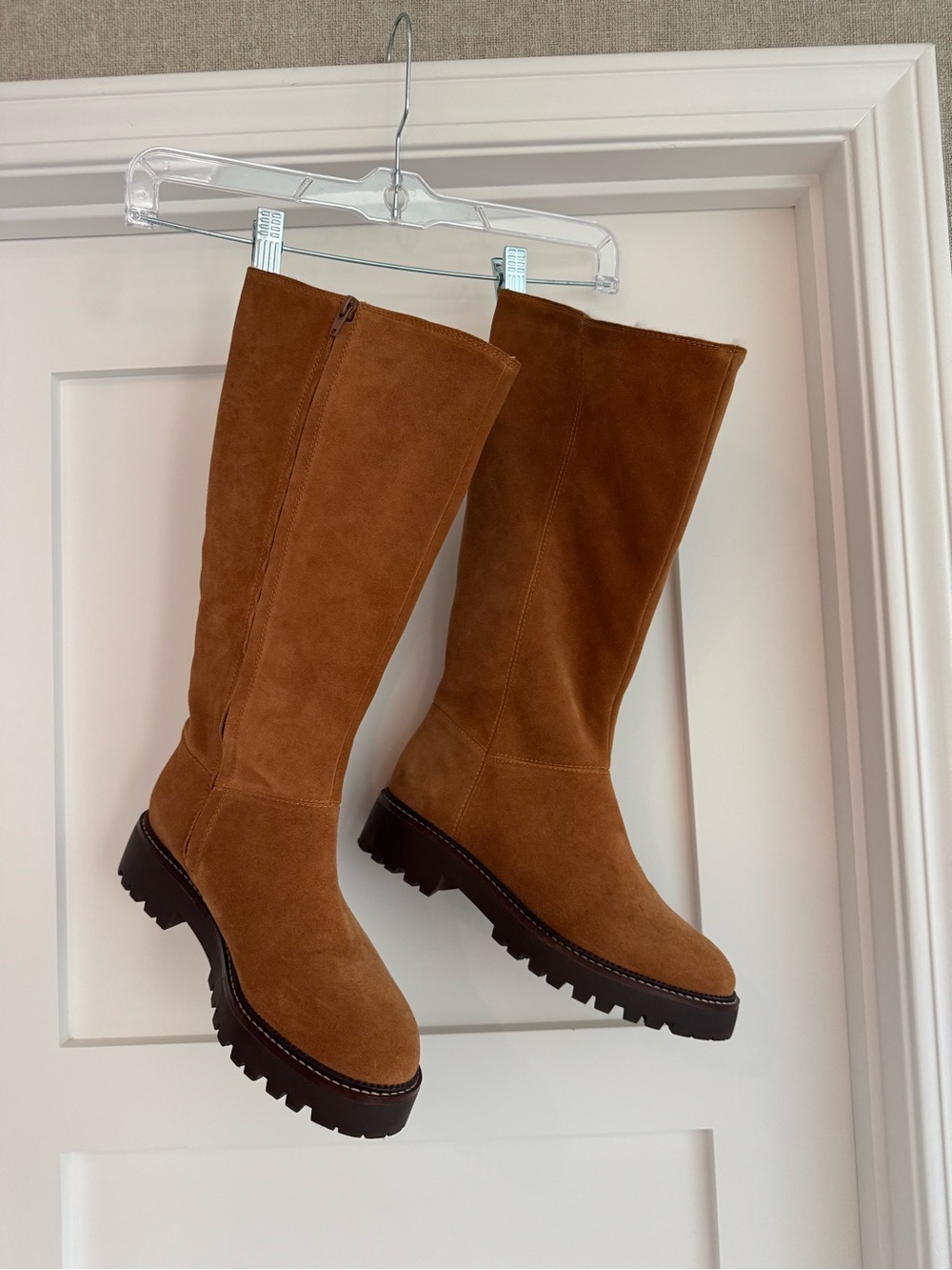 Caslon Mimmo Water Resistant Suede Faux Fur Lined Boots Brown, Size 9